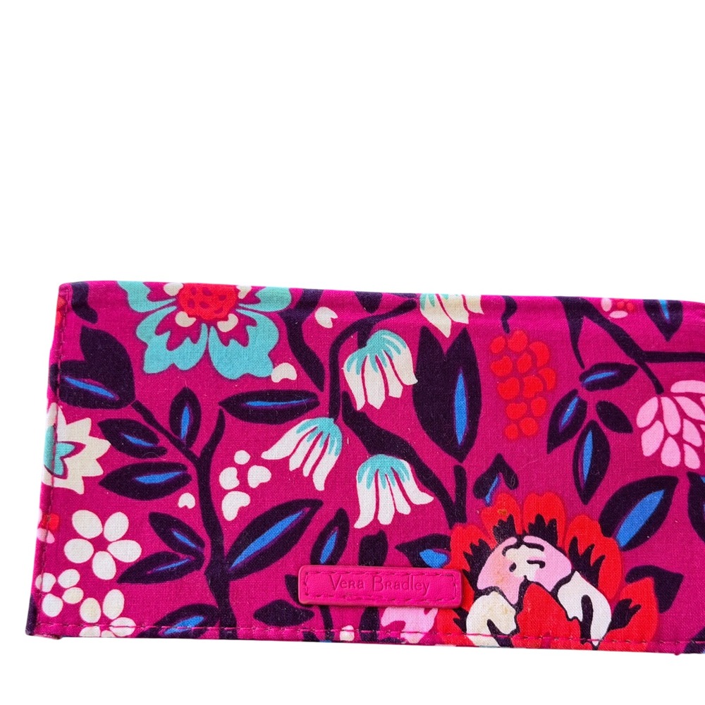 Vera Bradley Slim Wallet BLOOM BERRY pink quilted new/no tag